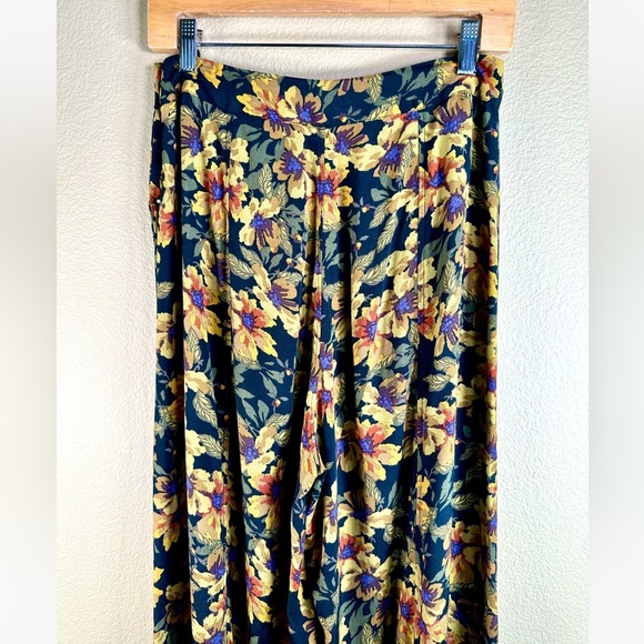Free People Love Letter Palazzo Wide Leg Floral Print Pant - Picture 6 of 13